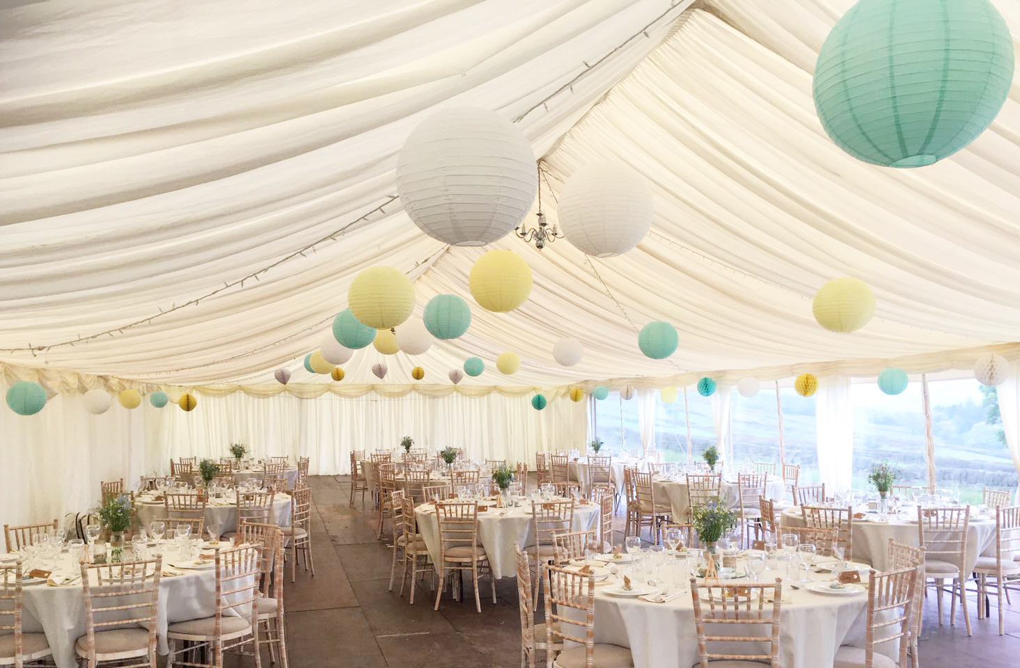 White paper clearance lanterns wedding